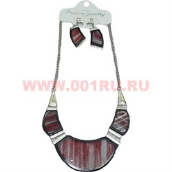 Колье и серьги (K-32) из перламутра цена за упаковку из 12шт - фото 100968