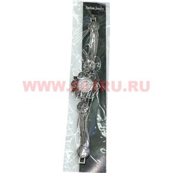Часы с камнями (M-142) коричневый цена за упаковку из 12шт - фото 101055