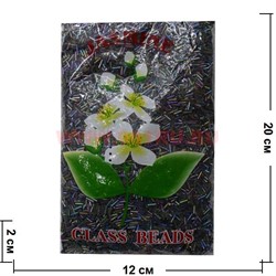 Стеклярус для бисероплетения №409 фиолетово-зеленый "бензин" - фото 101575