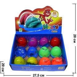 Жвачка для рук оптом Nauty Putty 6 цветов, цена за 12 шт/уп - фото 101708