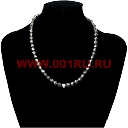 Бусы (металл, циркон) 8 мм имитация пирита - фото 102530