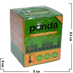 Уголь для кальяна Panda 54 кубиков кокосовый - фото 102606