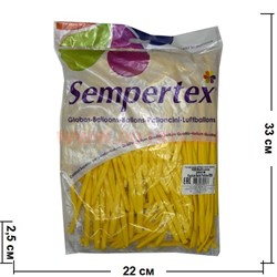Воздушный шар латексный Sempertex Yellow 100 шт для рукоделия - фото 102772