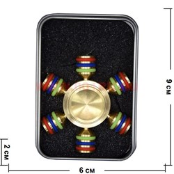 Spinner Fidget спиннер игрушка из латуни в коробочке - фото 102927