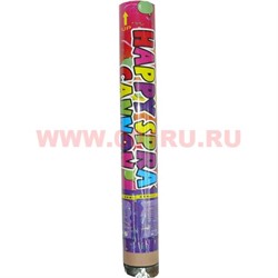 Хлопушка новогодняя с конфетти 38 см, 100 шт/кор - фото 103319