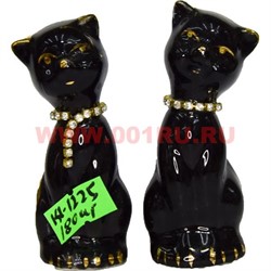 Кошки со стразами (KL-1225) из фарфора цена за пару 180 шт/кор - фото 103457