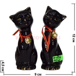 Котики парочка (KL-556) из фарфора 12 см высота 96 шт\кор цена за пару - фото 103556
