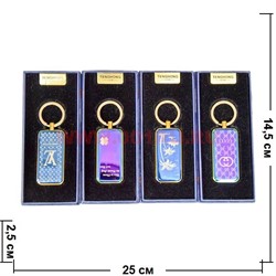 Зажигалка брелок USB Tenghong спиральная (рисунки в ассортименте) - фото 103690