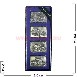 Зажигалка бензиновая "Бронетехника" цена за 4 шт - фото 104303