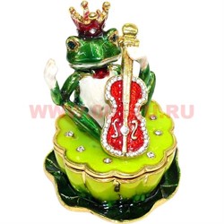 Шкатулка "Жаба со скрипкой" цвета в ассортименте (1475) - фото 104743