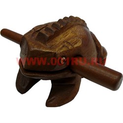 Жабка квакающая индонезийская из дерева 4 размер - фото 104954