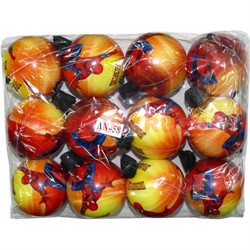 Мячики прыгающие 60 мм "спайдер-мен" 12 шт/упаковка - фото 104973