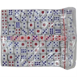 Кости игральные 11 мм (HR-D7-946) сине-красные 100 шт - фото 105053