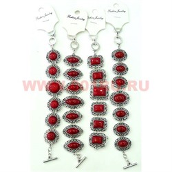 Браслет "Fashion Jewerly" под гранат 20-23 см в ассортименте - фото 105124