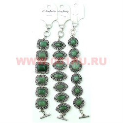 Браслет "Fashion Jewerly" под нефрит 20-23 см в ассортименте - фото 105146