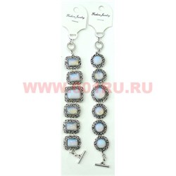 Браслет "Fashion Jewerly" под лунный камень 20-23 см в ассортименте - фото 105301
