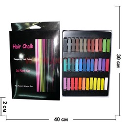 Мелки для волос Hair Chalk 36 шт/уп - фото 105394