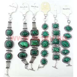 Браслет "Fashion Jewerly" под нефрит 19-20 см в ассортименте - фото 105411