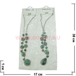 Подвеска "Fashion Jewerly" под нефрит 32 см в ассортименте - фото 105594
