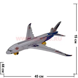 Самолет Airbus A380 2 модели 45 см (ездит) Игрушка музыкальная - фото 105935