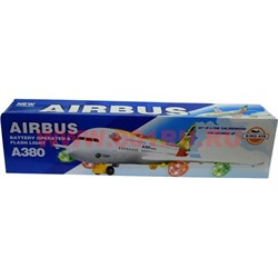 Самолет Airbus A380 2 модели 45 см (ездит) Игрушка музыкальная - фото 105936