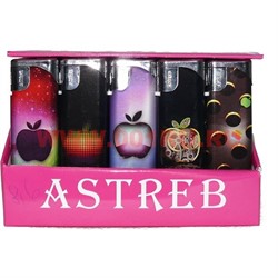 Зажигалка "Astreb" с яблоком, откидные, 50 шт/бл - фото 106283