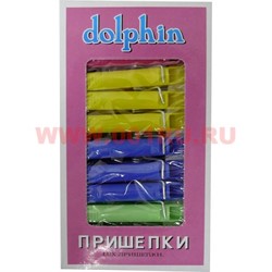 Прищепки цветные (пластмасса) цена за 24 штуки - фото 106338