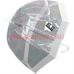 Зонт трость оптом прозрачный 2 цвета (PLS-4211) - фото 106522