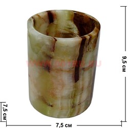 Карандашница из оникса (9,5 см высота) 2,5x4 дюйма - фото 106680
