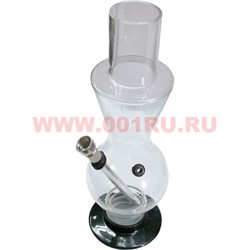 Бонг акриловый 26 см цвета и формы в ассортименте - фото 106999