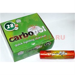 Уголь для кальянов CARBOPOL 28 мм древесный (100 таблеток) - фото 107246