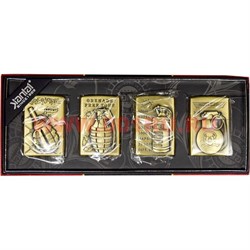 Зажигалка бензиновая Jantai «гранаты и лимонки» 4 шт\бл - фото 107341