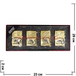 Зажигалка бензиновая Jantai «пистолеты» 4 шт\бл - фото 107358