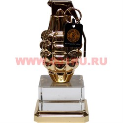 Зажигалка USB спиральная «Граната» на пьедестале - фото 110040