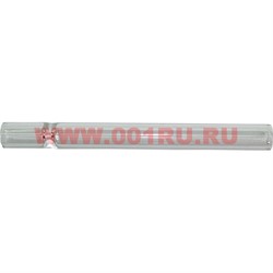 Трубка курительная стеклянная большая прозрачная 10,5 см - фото 110190