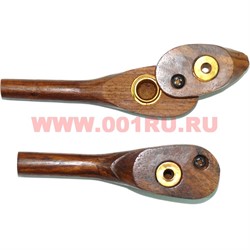 Трубка курительная деревянная 9-10 см - фото 110255