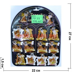 Магнит Символ 2018 года Собака (MD-22) с костью и деньгами 576 шт/кор - фото 110346