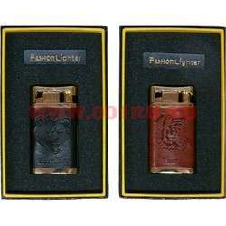 Зажигалка Fashion Lighter в коже с рисунками животных, птиц - фото 110500