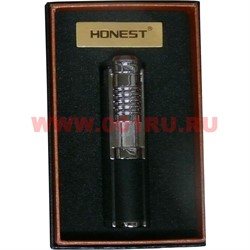 Зажигалка газовая Honest 3 огня турбо 2 цвета - фото 110579