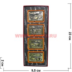 Зажигалка бензиновая Jantai «ретроавтомобили» 4 шт\бл - фото 110898