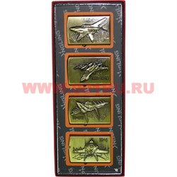Зажигалка бензиновая Jantai «самолеты» 4 шт\бл - фото 110960