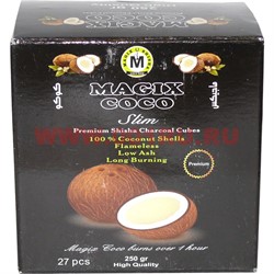 Уголь для кальяна Magix Coco 24 шт (250 гр) Индонезия - фото 110973