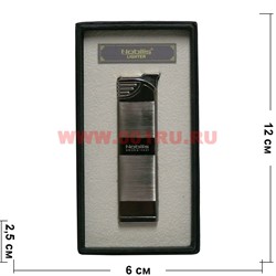 Зажигалка газовая Nobilis металлическая гладкая турбо - фото 111216
