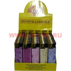 Зажигалка газовая Ognivo Lighter «узоры» 50 шт/бл - фото 111222