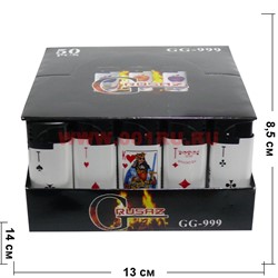 Зажигалка газовая Grusaz «карточная масть» 50 шт/бл - фото 111227