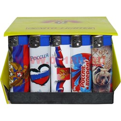 Зажигалка газовая Ognivo-Lighter «триколор Россия» 50 шт/бл - фото 111232