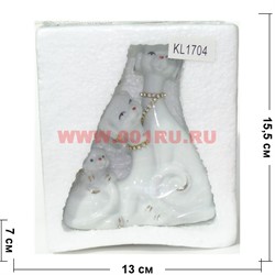 Собачки фарфоровые семья (KL-1704) символ года 14 см 3 цвета - фото 111580