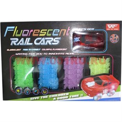 Машинка с дорогой Fluorescent Rail Cars - фото 112235