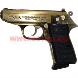 Зажигалка сувенирная Walter 7.65 мм в кобуре и подарочной коробке - фото 112539