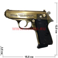 Зажигалка сувенирная Walter 7.65 мм в кобуре и подарочной коробке - фото 112541